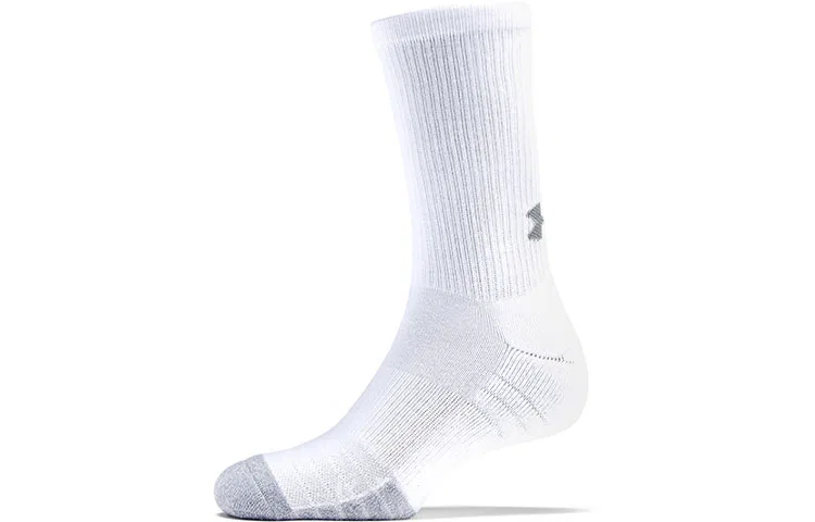 Детские гольфы до колена с логотипом Under Armour, 3 пары, белые — фото 3