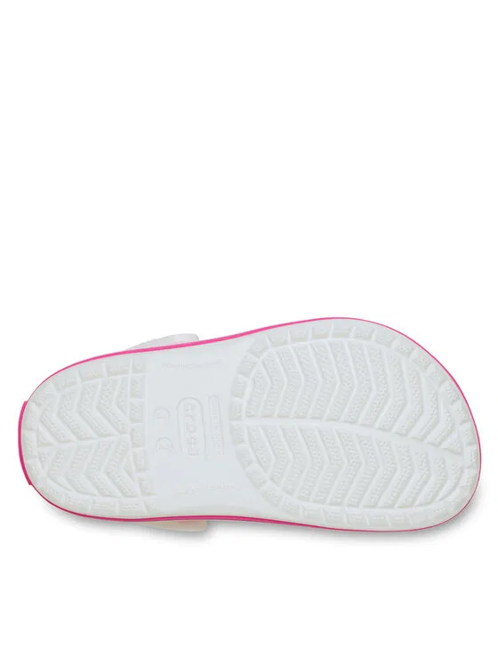 Шлепанцы Crocband Clog K Crocs, белый — фото 4
