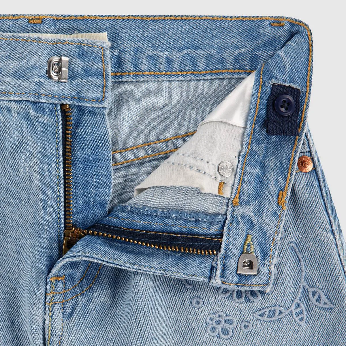 Свободные джинсы с высокой посадкой для девочек 4-6 лет Levi's, Marin Babe - Medium Wash — фото 3