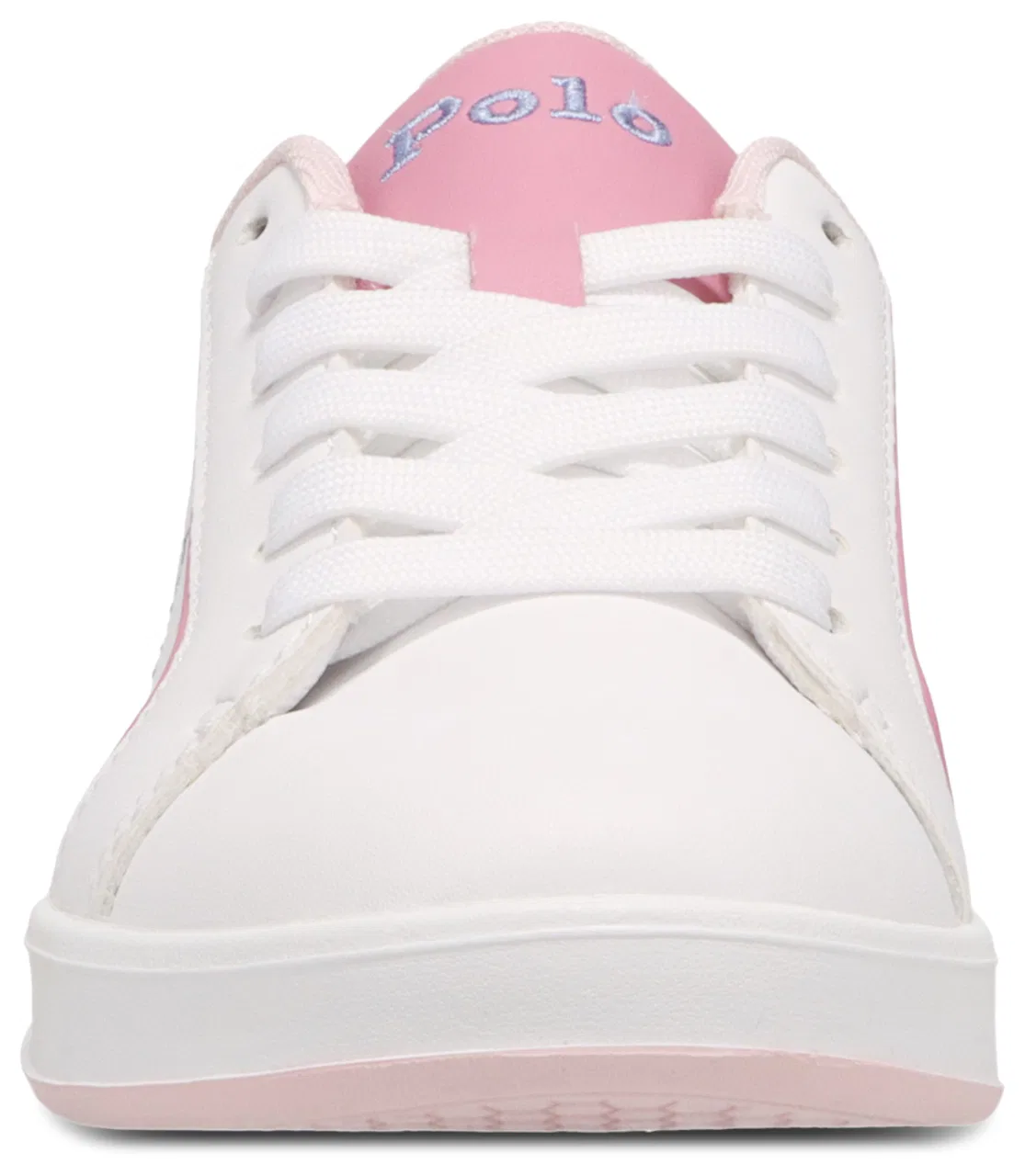 Кеды для девочек Heritage Court III Polo, цвет White/Pink/Hint Of Pink — фото 2