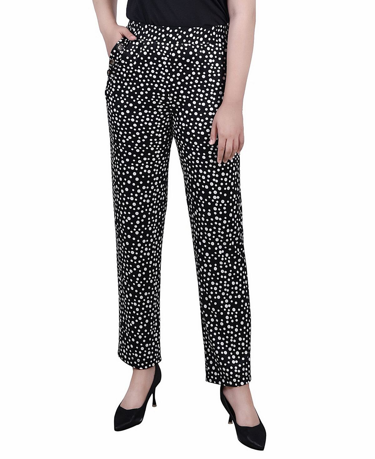

Женские брюки Missy с широкой талией без застежек NY Collection