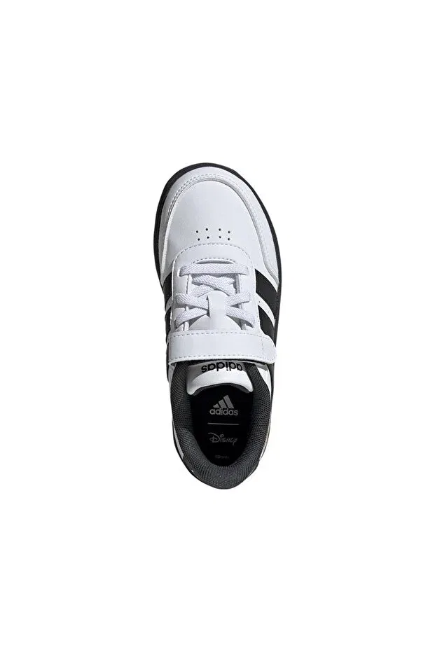 Детские кроссовки для девочек текстильные Breaknet lionking el c Adidas, Cloud White / Carbon / Carbon — фото 3