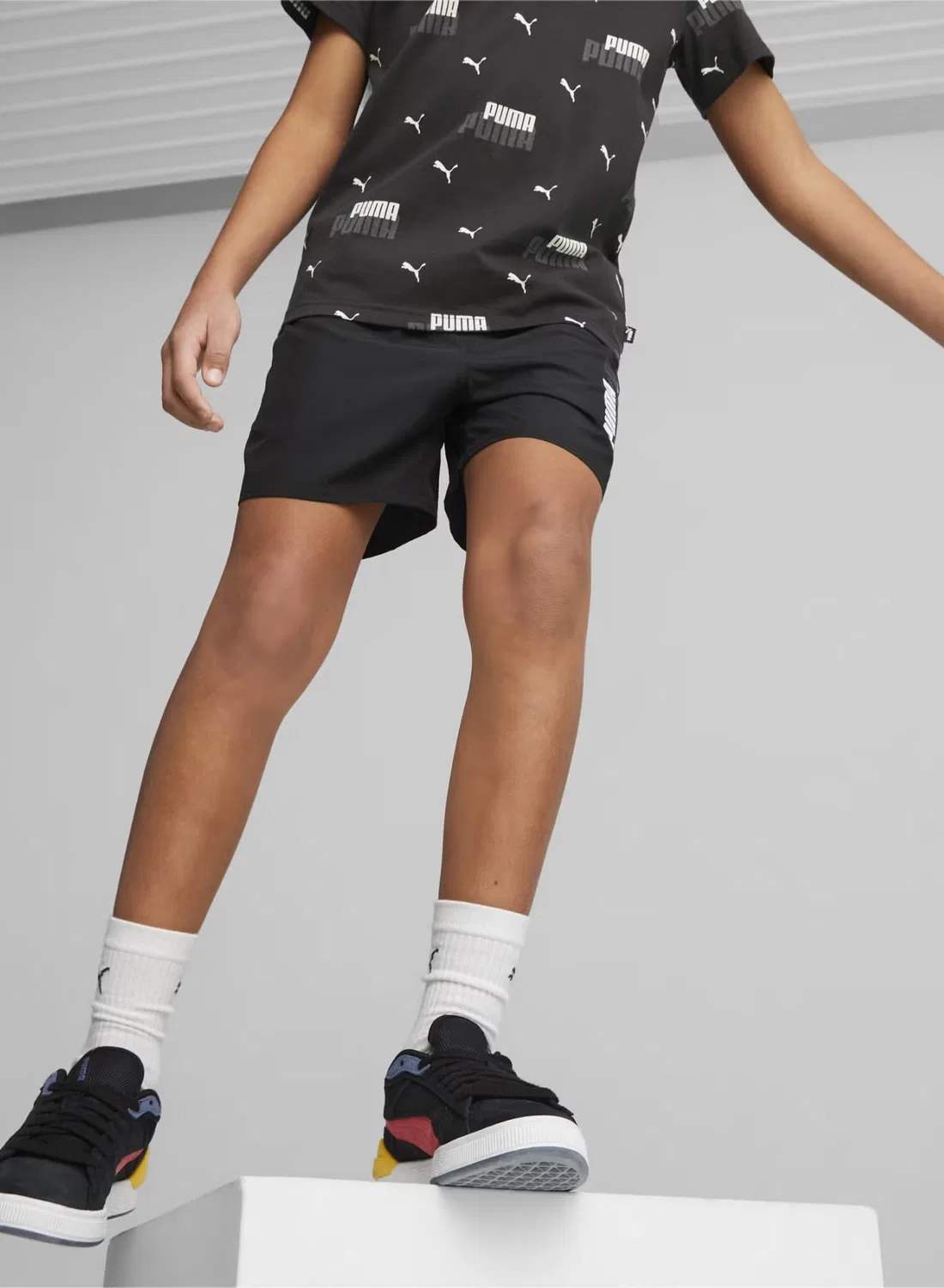 Шорты с логотипом Essentials kids boys logolab Puma, черный
