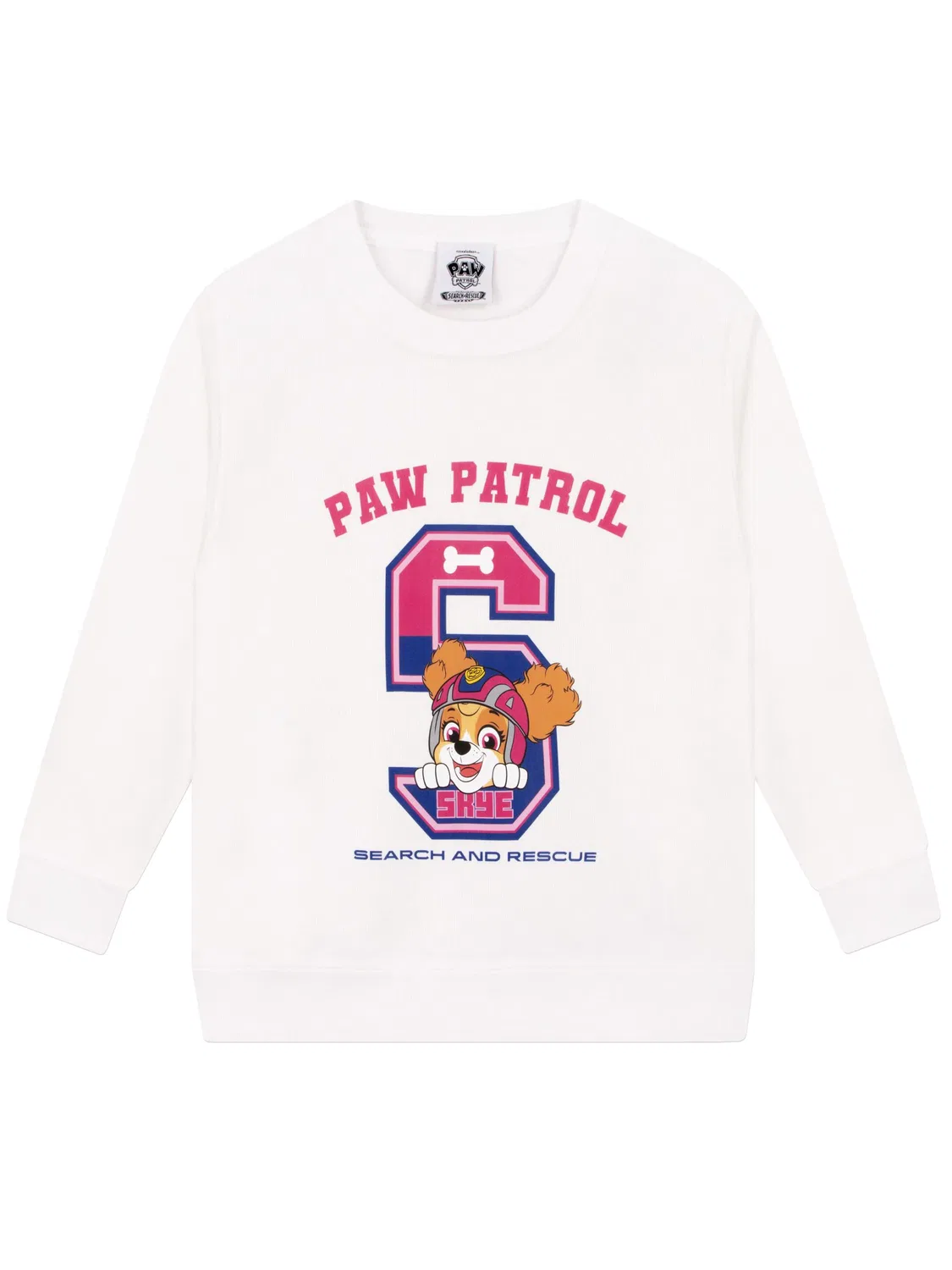Свитшот с принтом Skye, PAW Patrol Character, белый