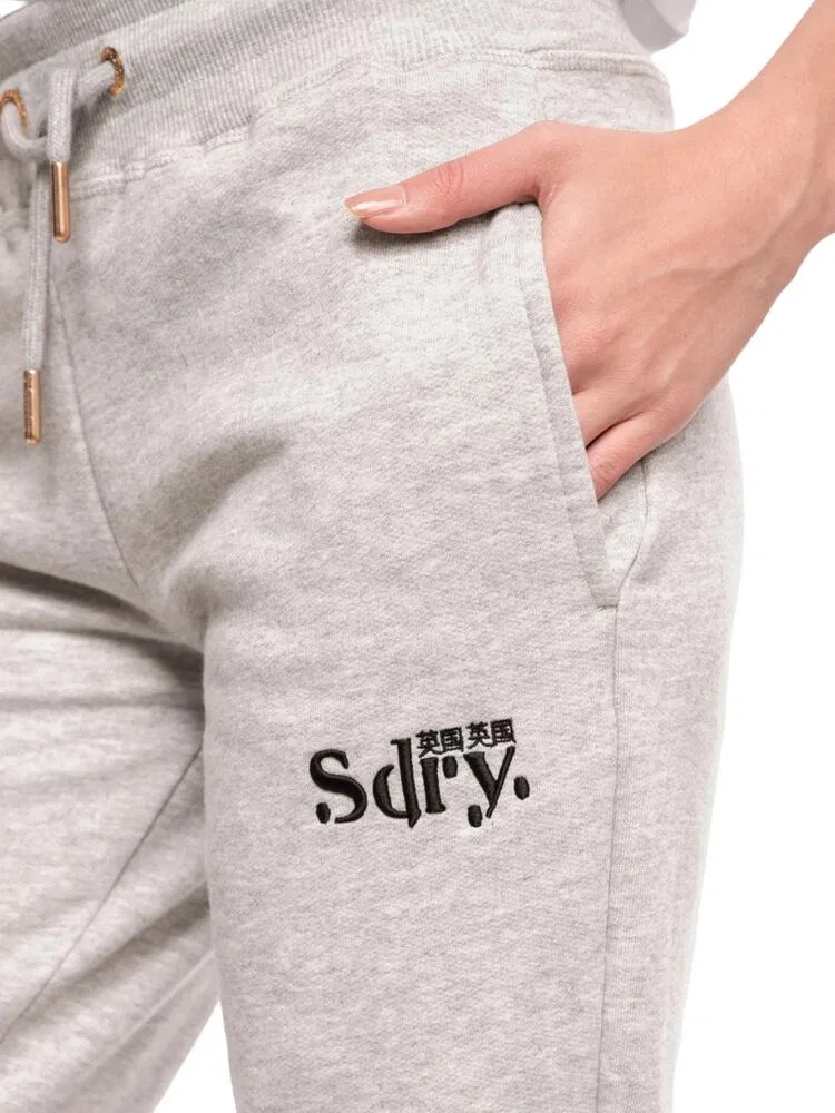 Женские спортивные штаны с утяжкой Superdry Ana, Цвет: Серый — фото 2