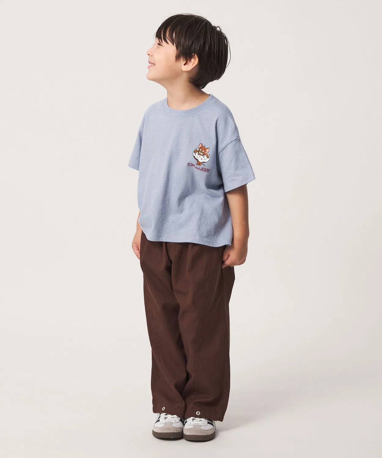 Детская футболка с принтом TOM and JERRY URBAMENT green label relaxing, Light Blue — фото 3
