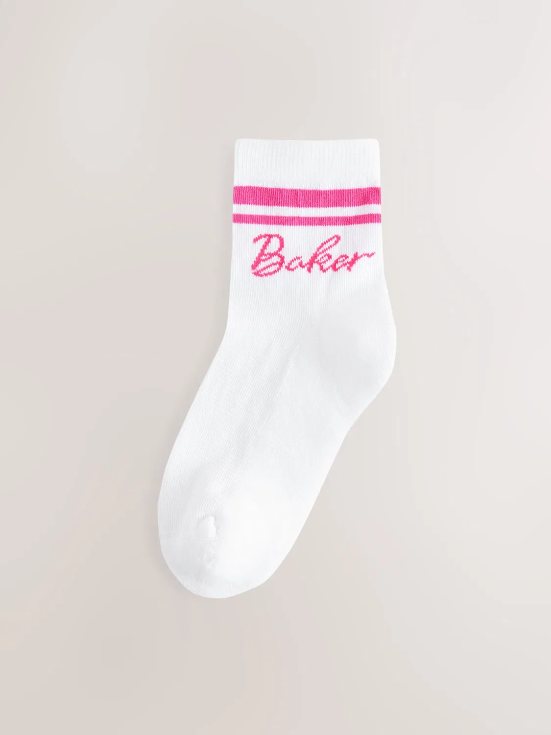 Носки спортивные Baker by Ted Baker 3 пары, розовый — фото 3