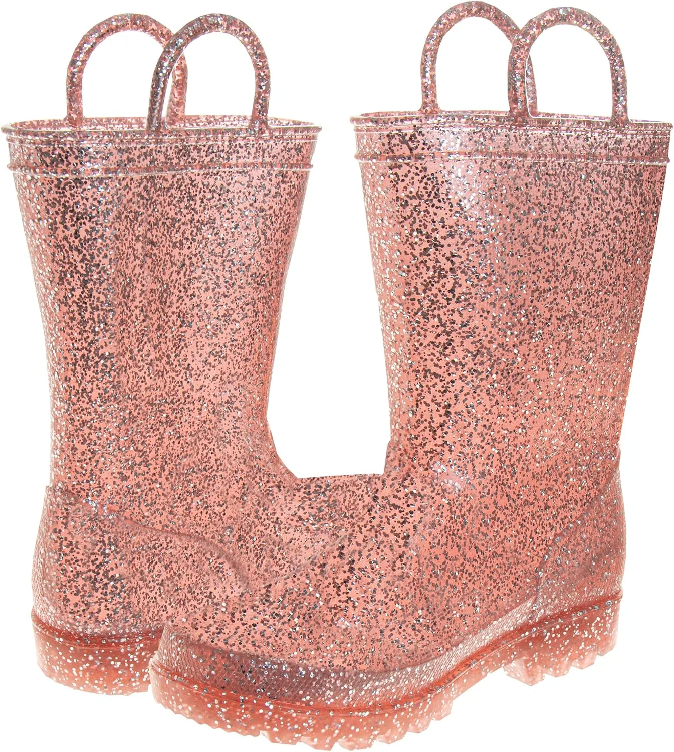 Детские резиновые сапоги с ярким принтом Josmo, Multi Pink Glitters — фото 2