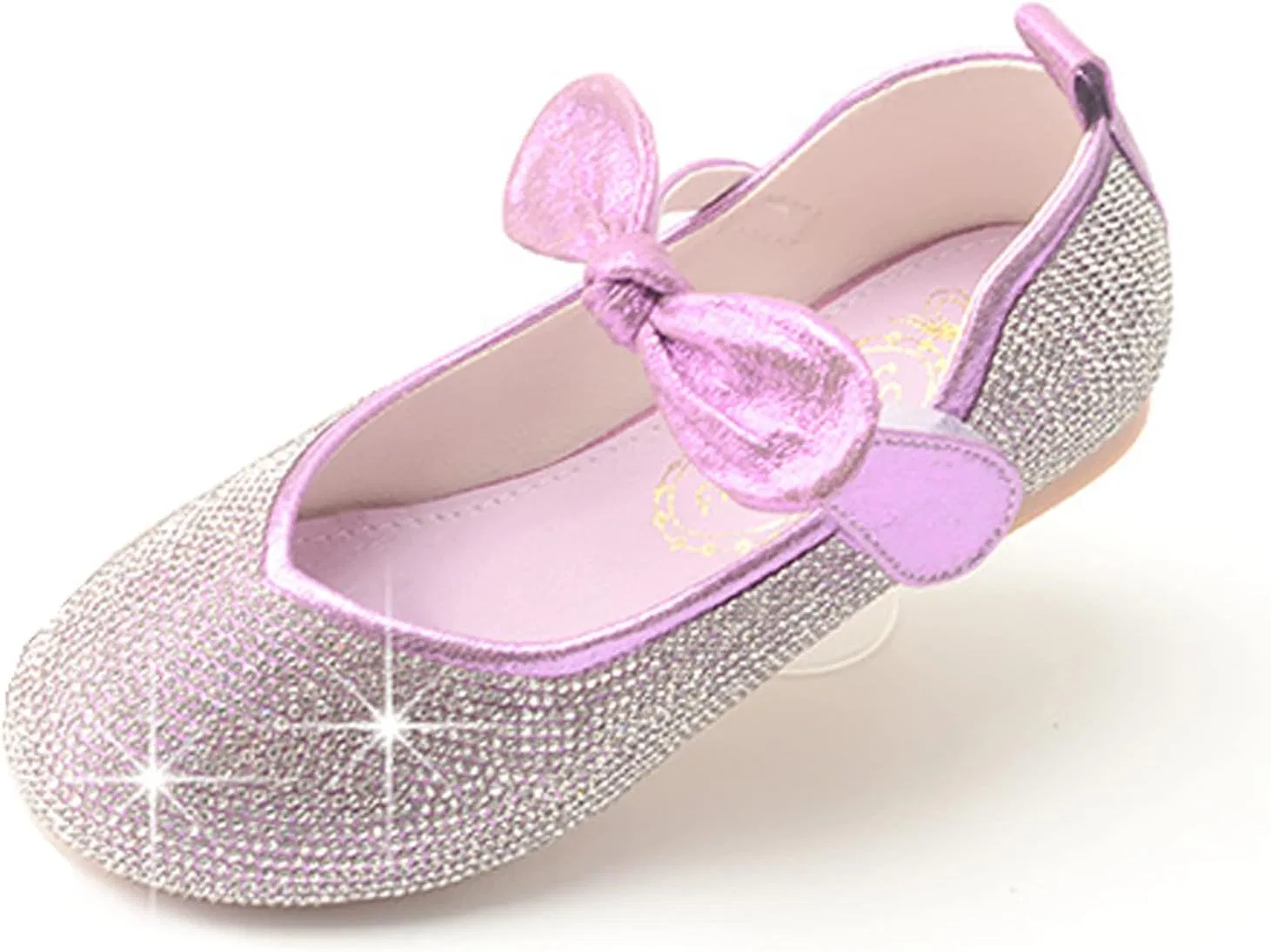 Детские туфли для девочек с блестками Cadidi Dinos, Purple