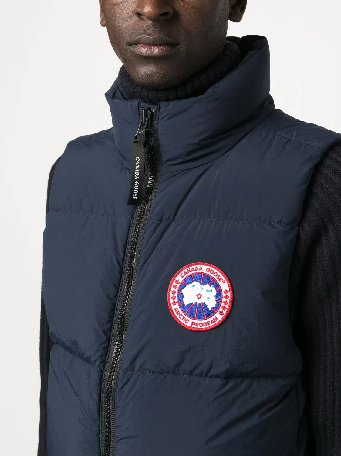 Пуховая жилетка Canada Goose, темно-синий — фото 4