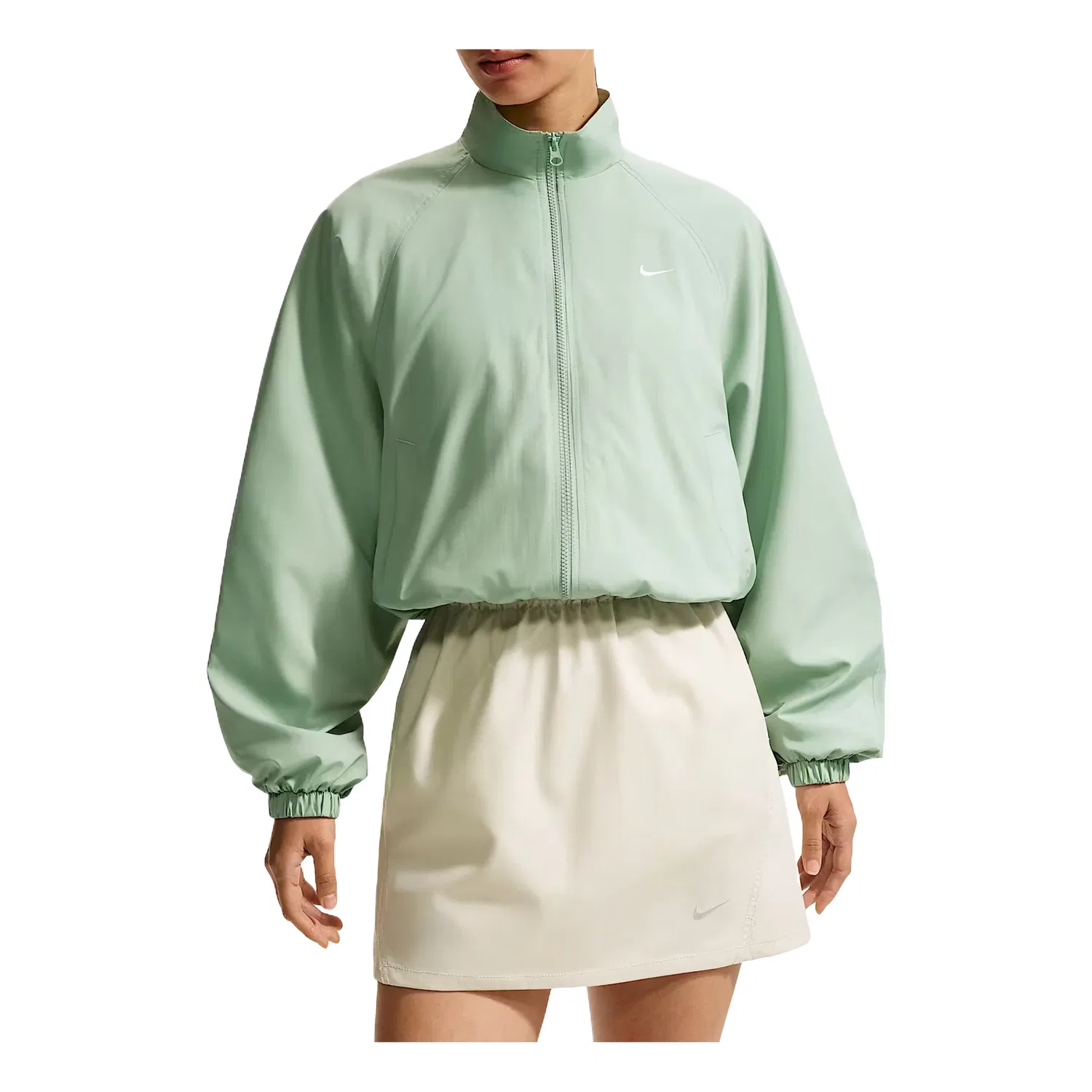 Женская куртка Sportswear Oversized UV Track Jacket 'Green White' Nike, Green/White