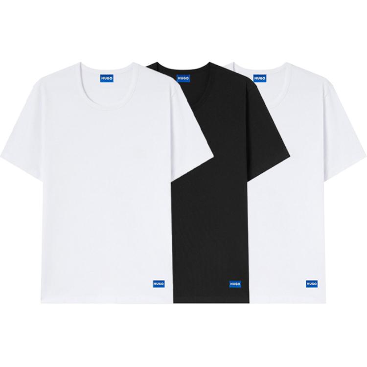 

HUGO BOSS Футболки мужские 3 шт черный+белый