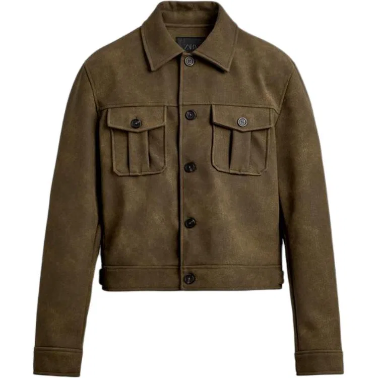 Детское пальто с лацканами Yellow Green ZARA, Yellow Green