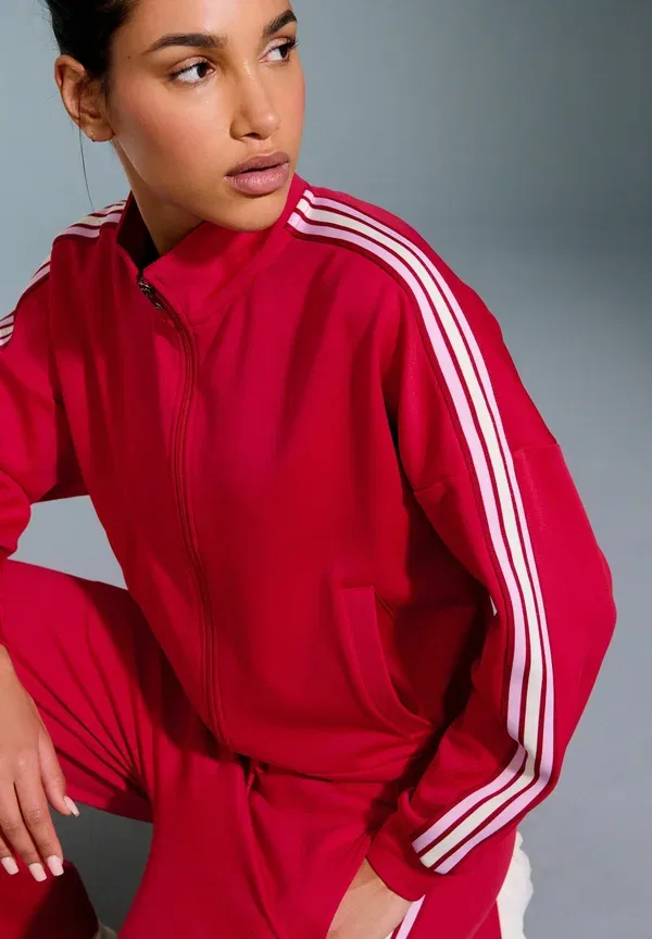 Куртка с контрастными полосками Regular fit - retro with contrast piping Next, красный — фото 4