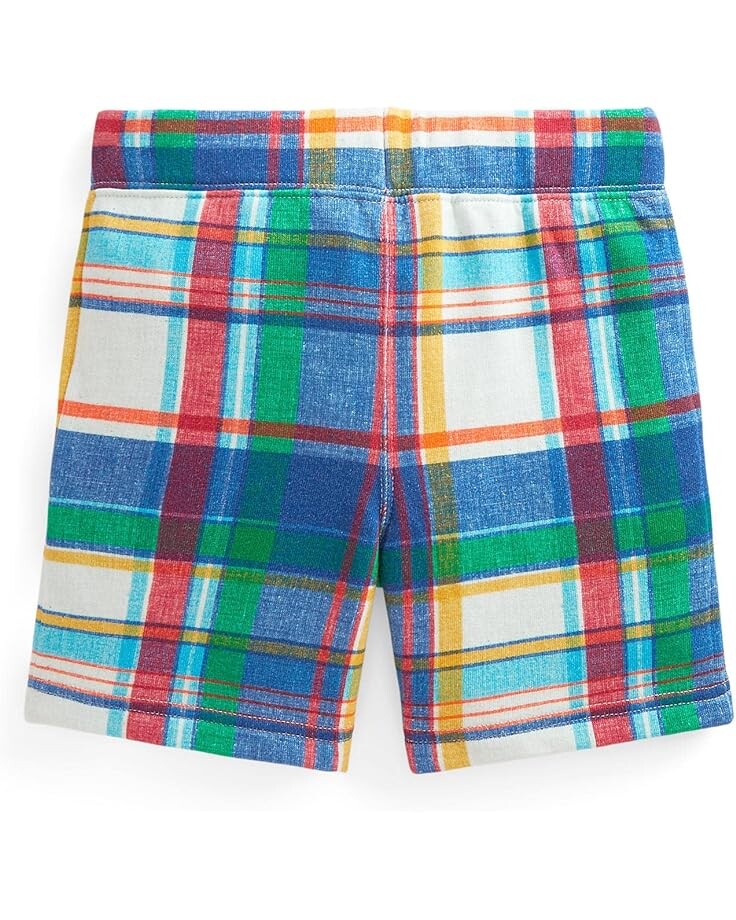

Шорты Polo Ralph Lauren Madras-Print Fleece Shorts, цвет White Madras Multi