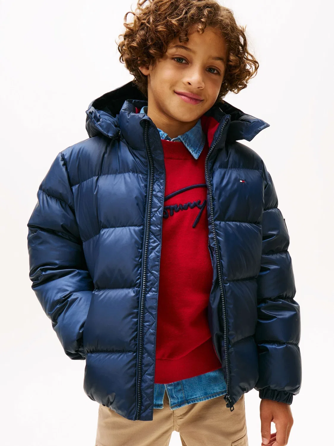 Пуховик Essential Down Puffer Jacket Tommy Hilfiger, синий
