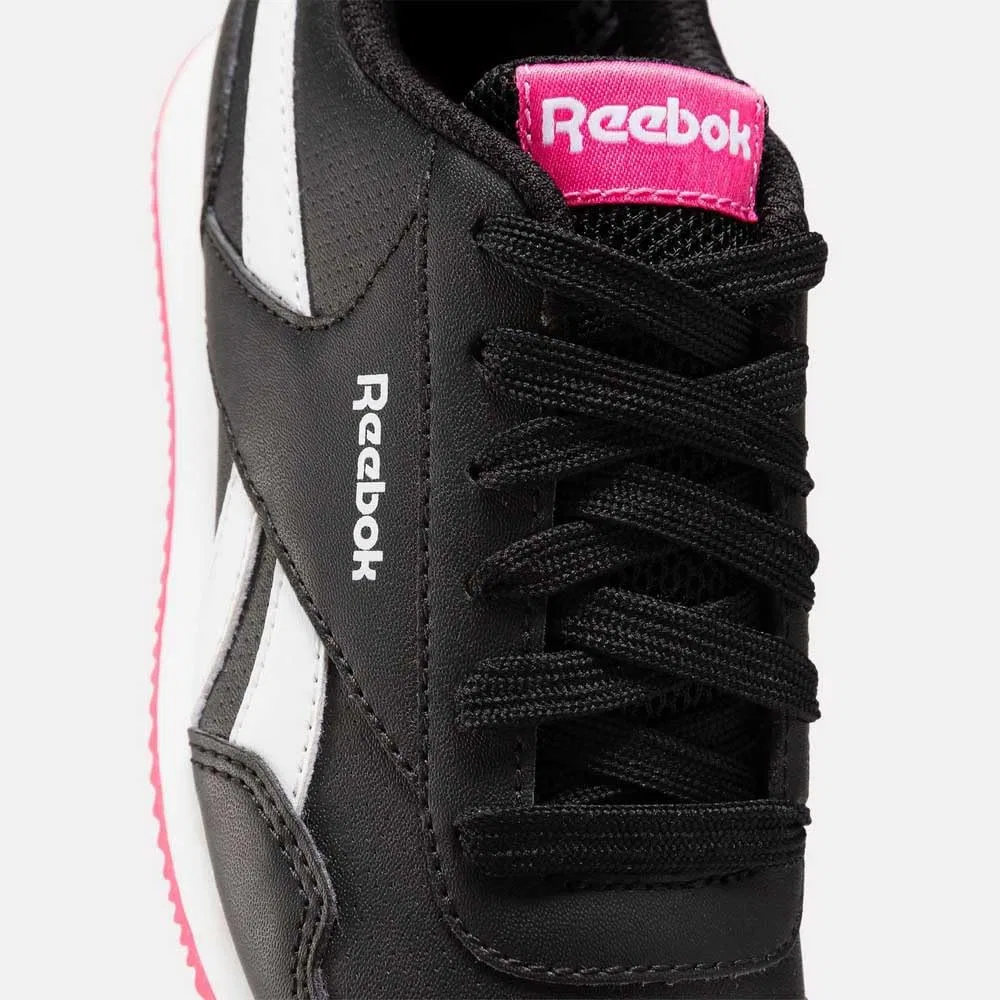 Детские кроссовки для девочек с кожаным верхом Reebok Royal Cl Jog 3.0, White — фото 2