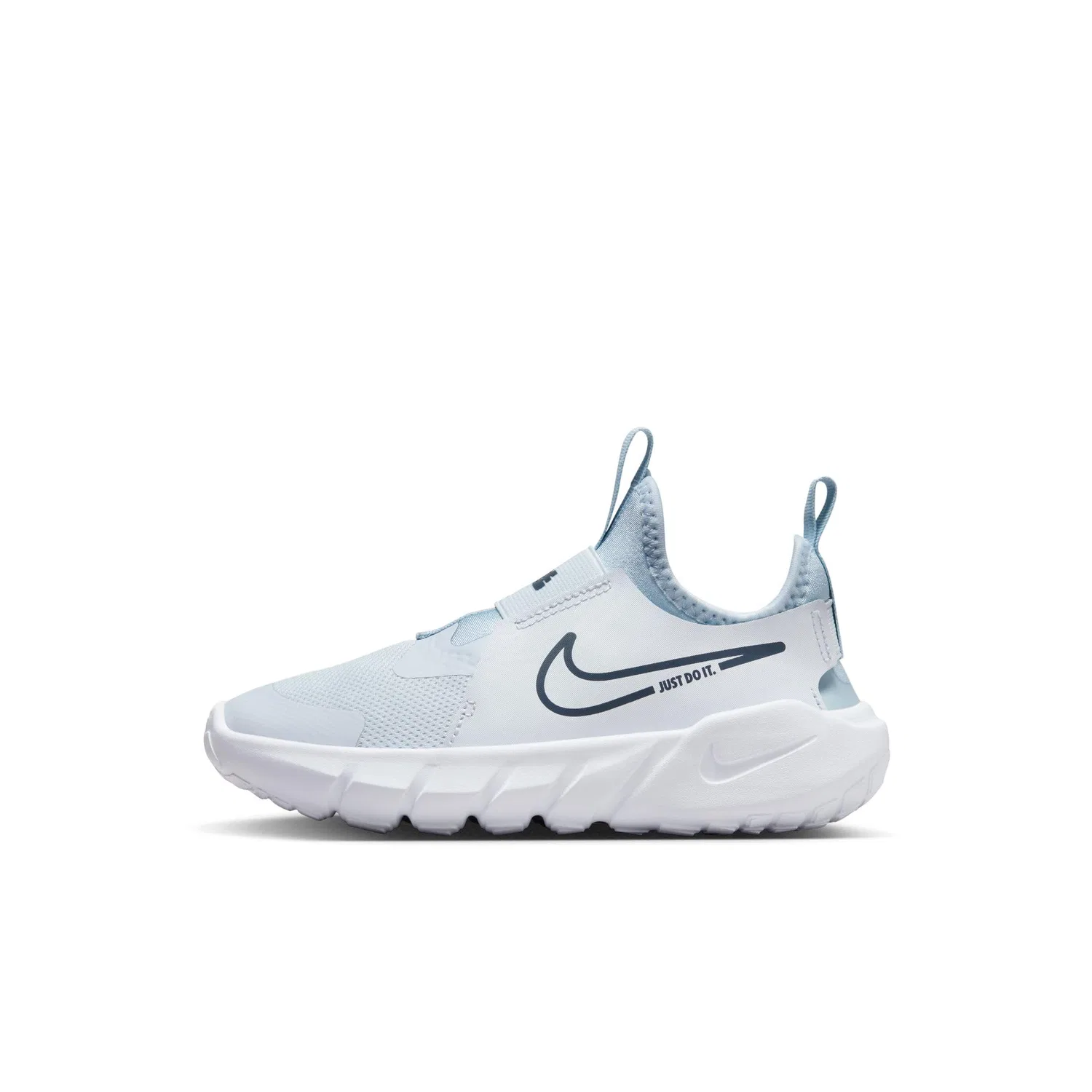 Детские беговые кроссовки с гибкой подошвой Flex Runner 2 NIKE, Football Grey Midnight Navy