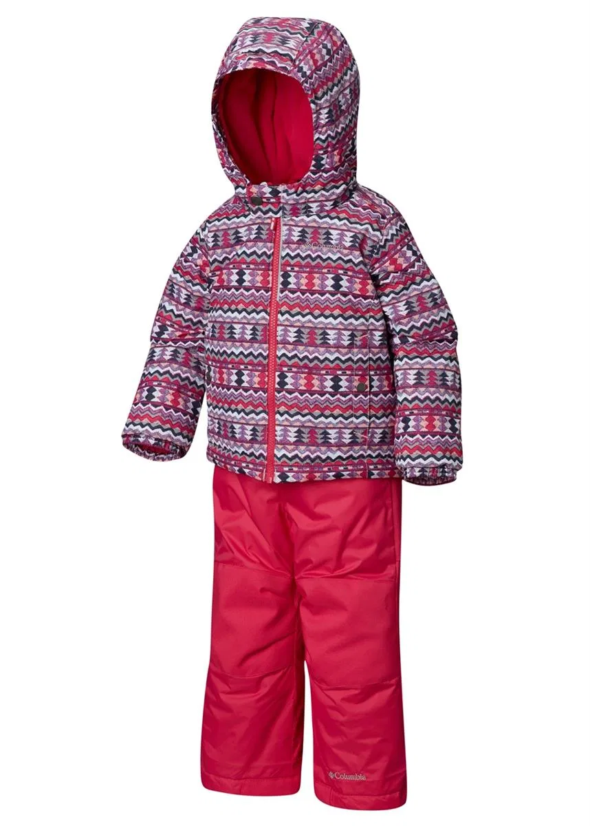 Комплект куртки и полукомбинезона Frosty Slope Set Columbia, Rosewater Zigzag