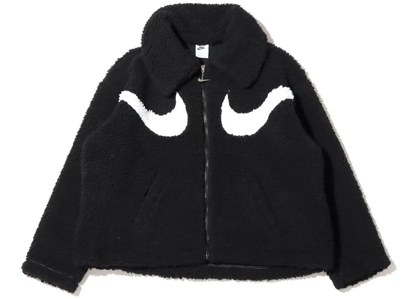 Женская куртка Nike Swoosh с полной застежкой-молнией, Black/White