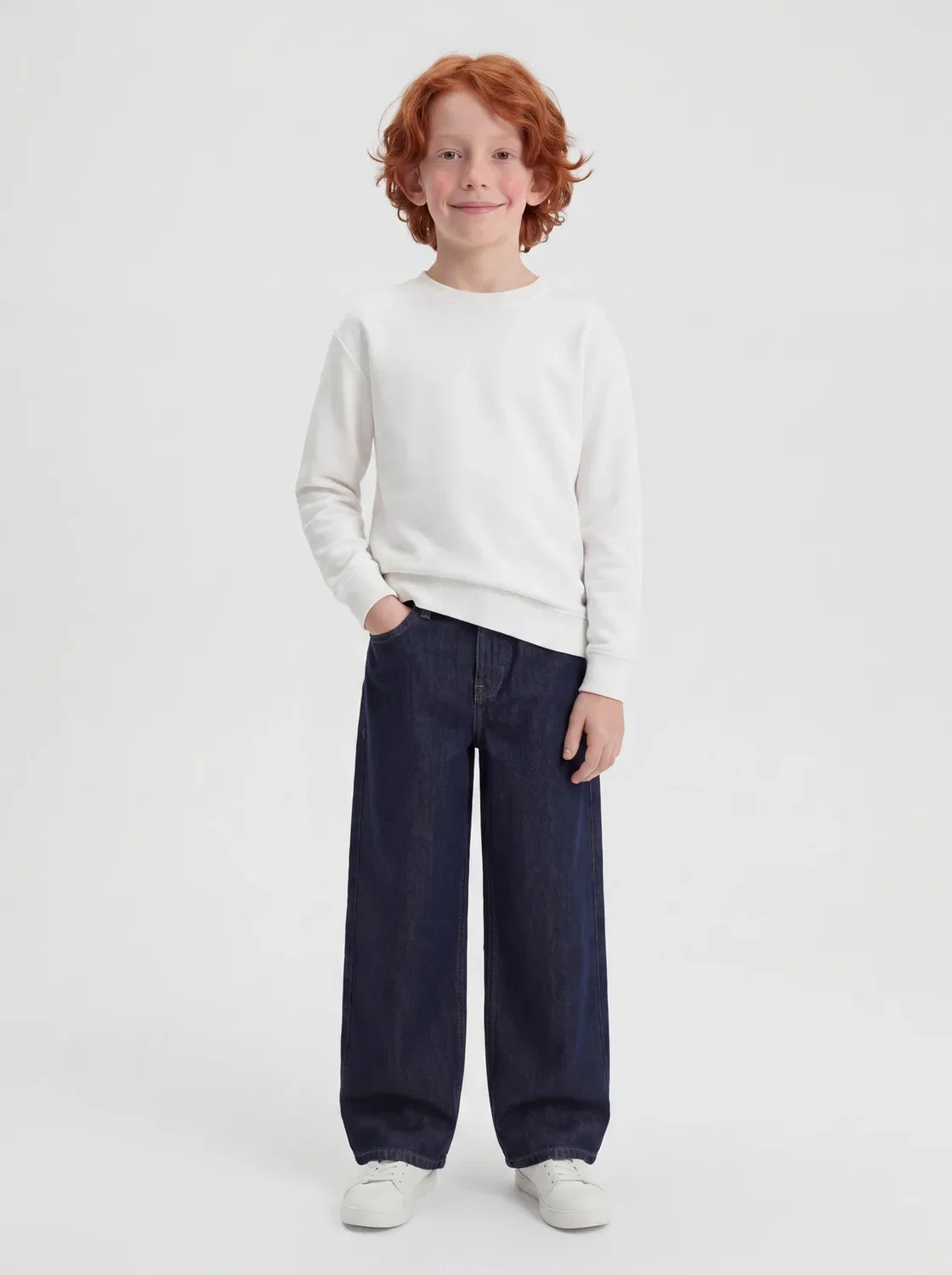 Jjidave jjoriginal - джинсы свободного кроя Jack & Jones Junior, Blue Denim