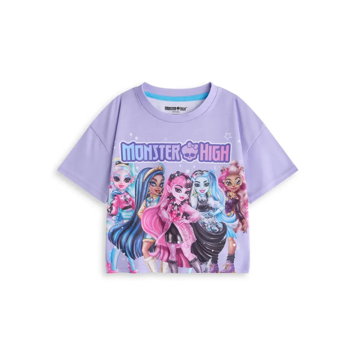 Детская пижама для девочек с коротким рукавом и длинными штанинами Monster High, Purple — фото 3