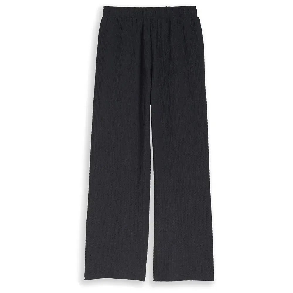Детские брюки для девочек с широкими штанинами Tom tailor 1050087, Black — фото 2
