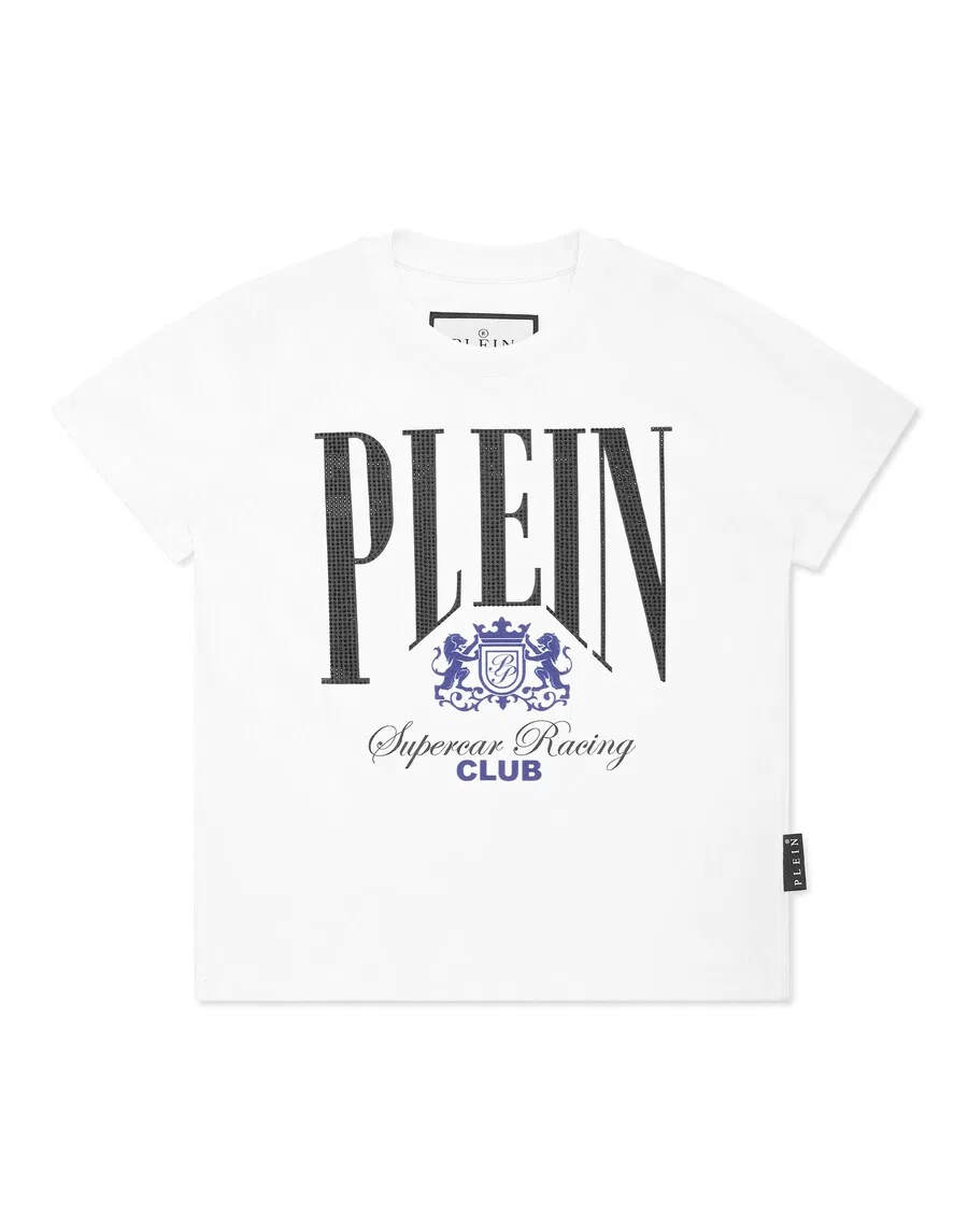 Футболка Philipp Plein 'Racing' белого цвета