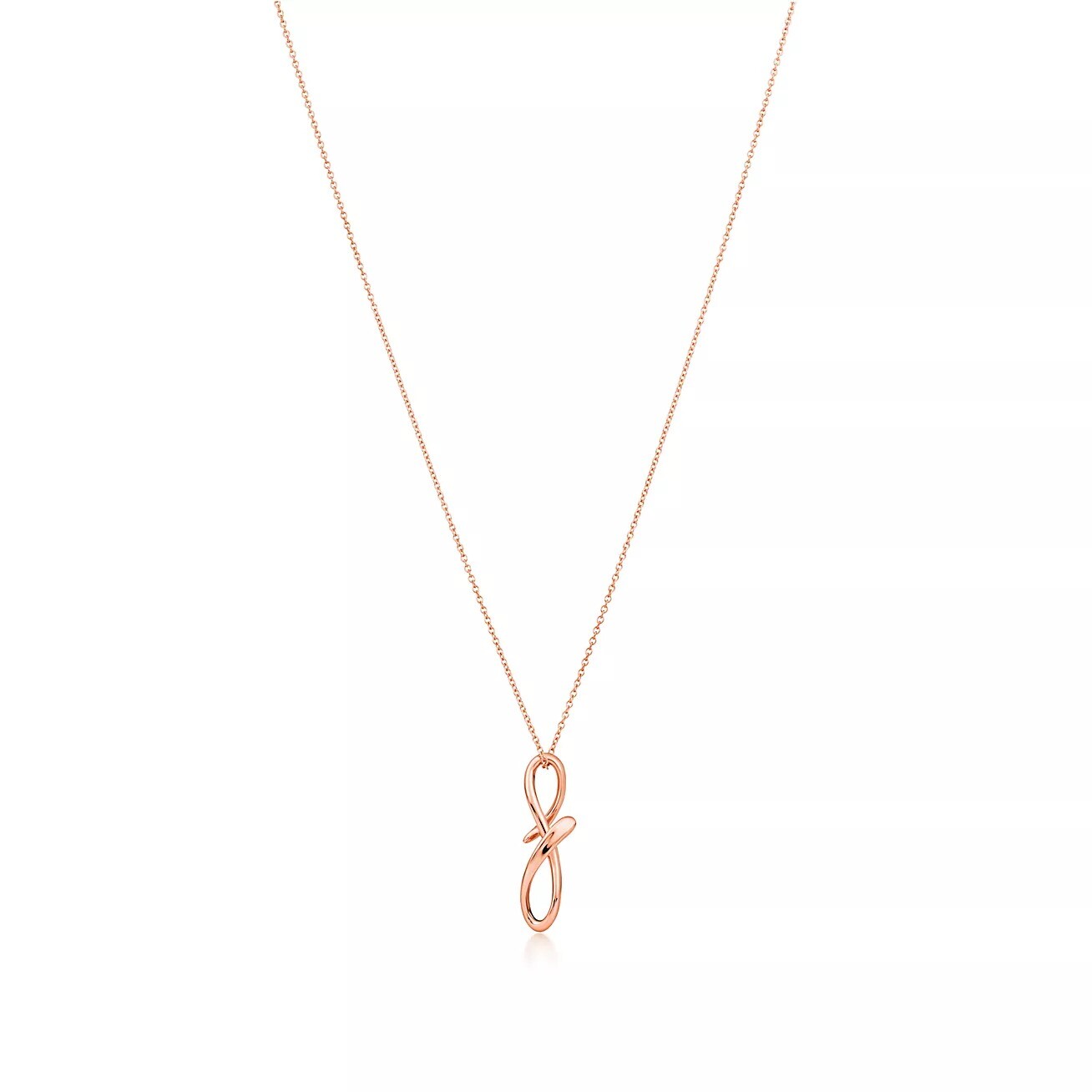 

Колье Tiffany & Co. Letter "F", розовое золото