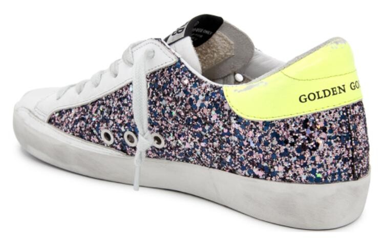 Кроссовки Golden Goose Super-Star Skateboarding Shoes Women's Low-top White Sequins, цвет White sequins — фото 3