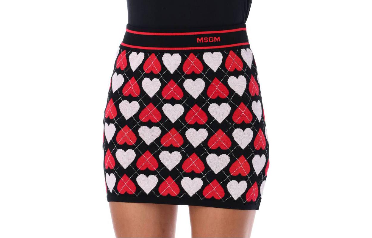 

Повседневная короткая юбка женская разноцветная MSGM, мультиколор