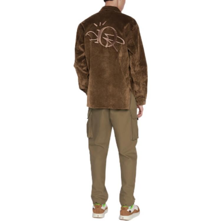 Travis Scott Quarterly Новые продукты Рубашка мужская коричневая Dior, коричневый — фото 4
