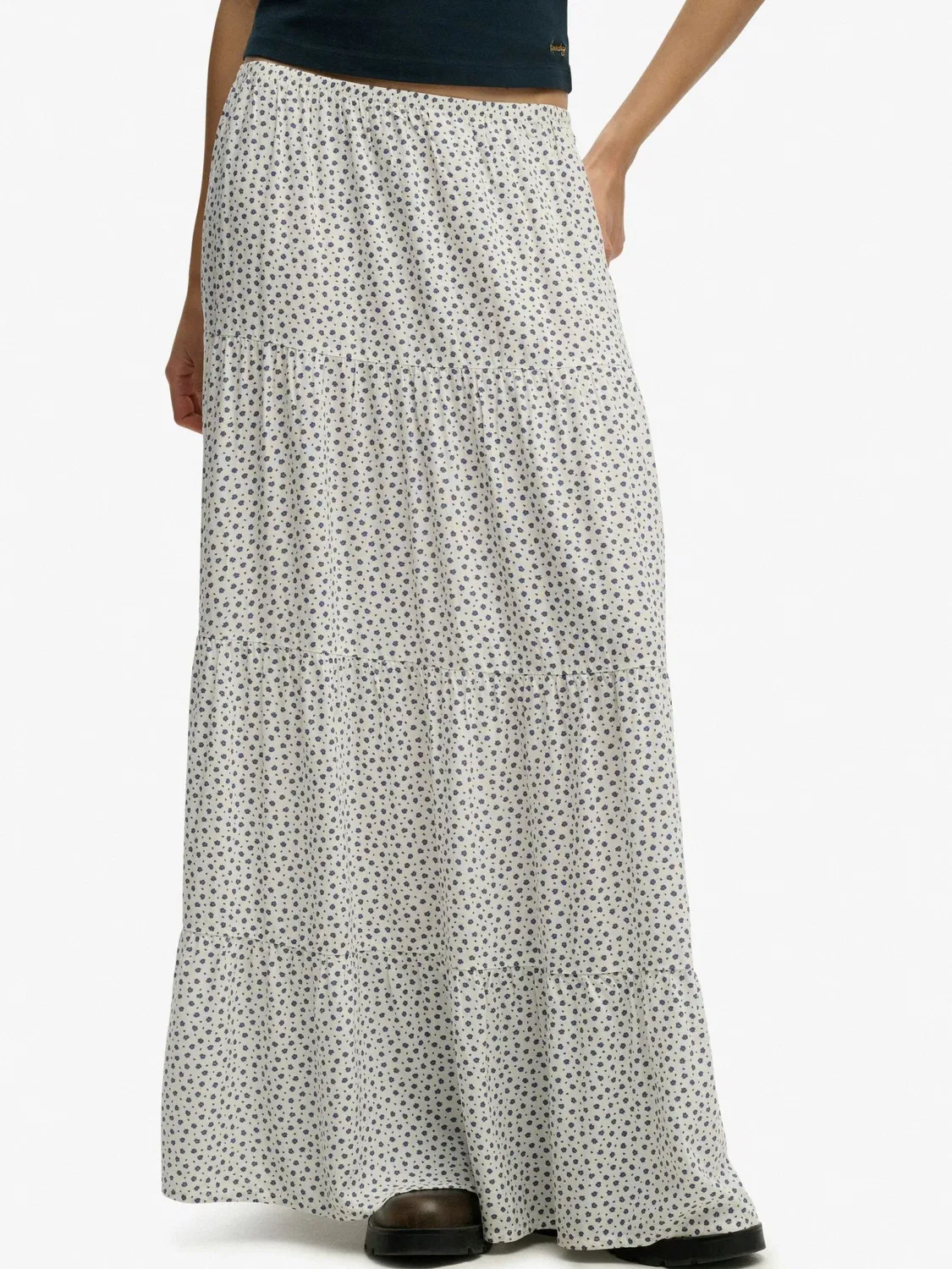 Юбка макси Woven Tiered Superdry, белый