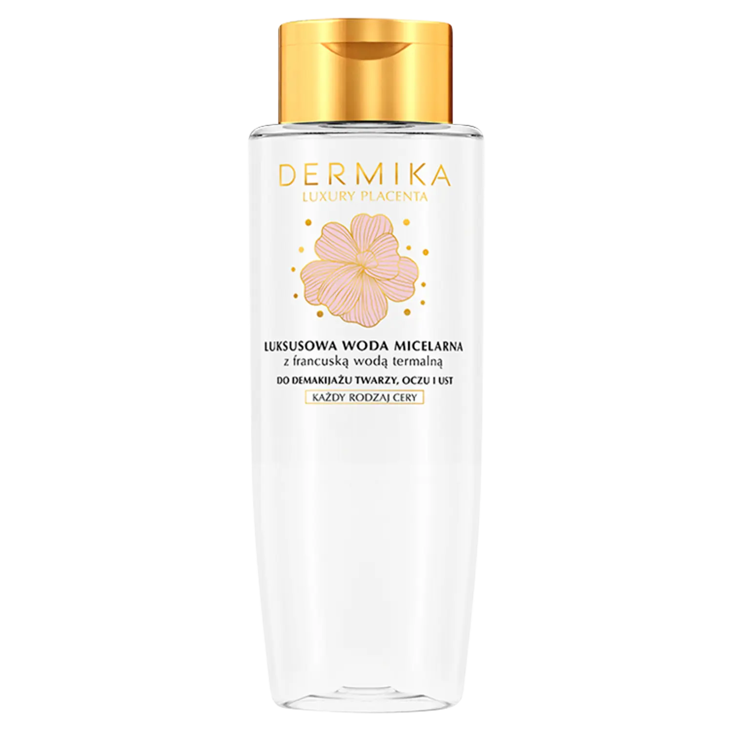 Мицеллярная вода Dermika — Luxury Placenta роскошная для снятия макияжа с лица, 400 мл — фото 2