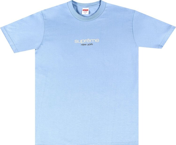 

Футболка Supreme Classic Logo Tee 'Light Slate', синий