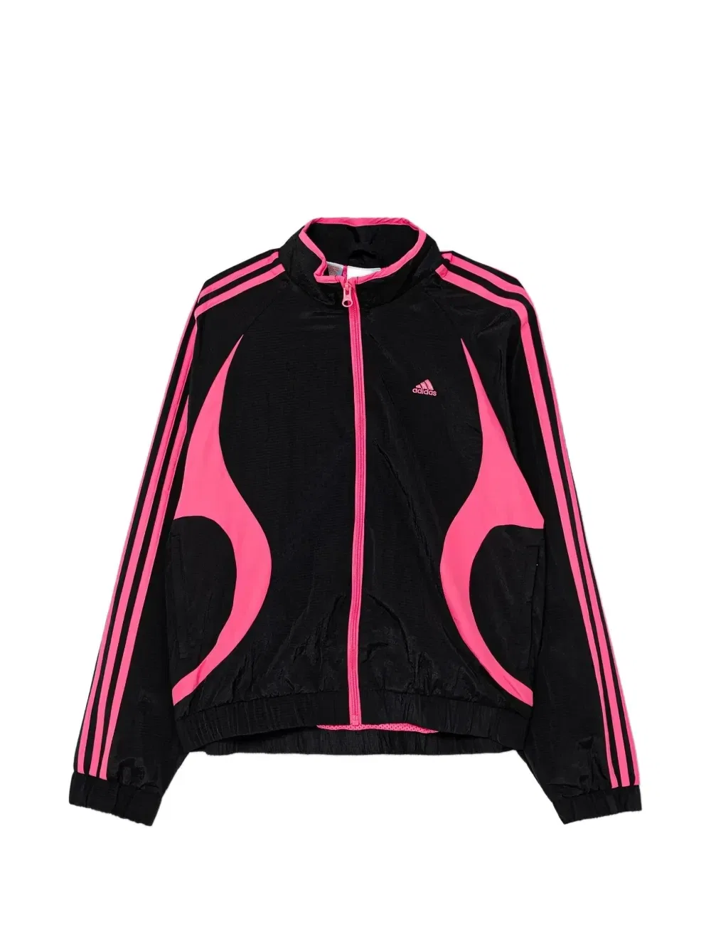 Куртка в полоску с вышитым логотипом Adidas Kids, черный