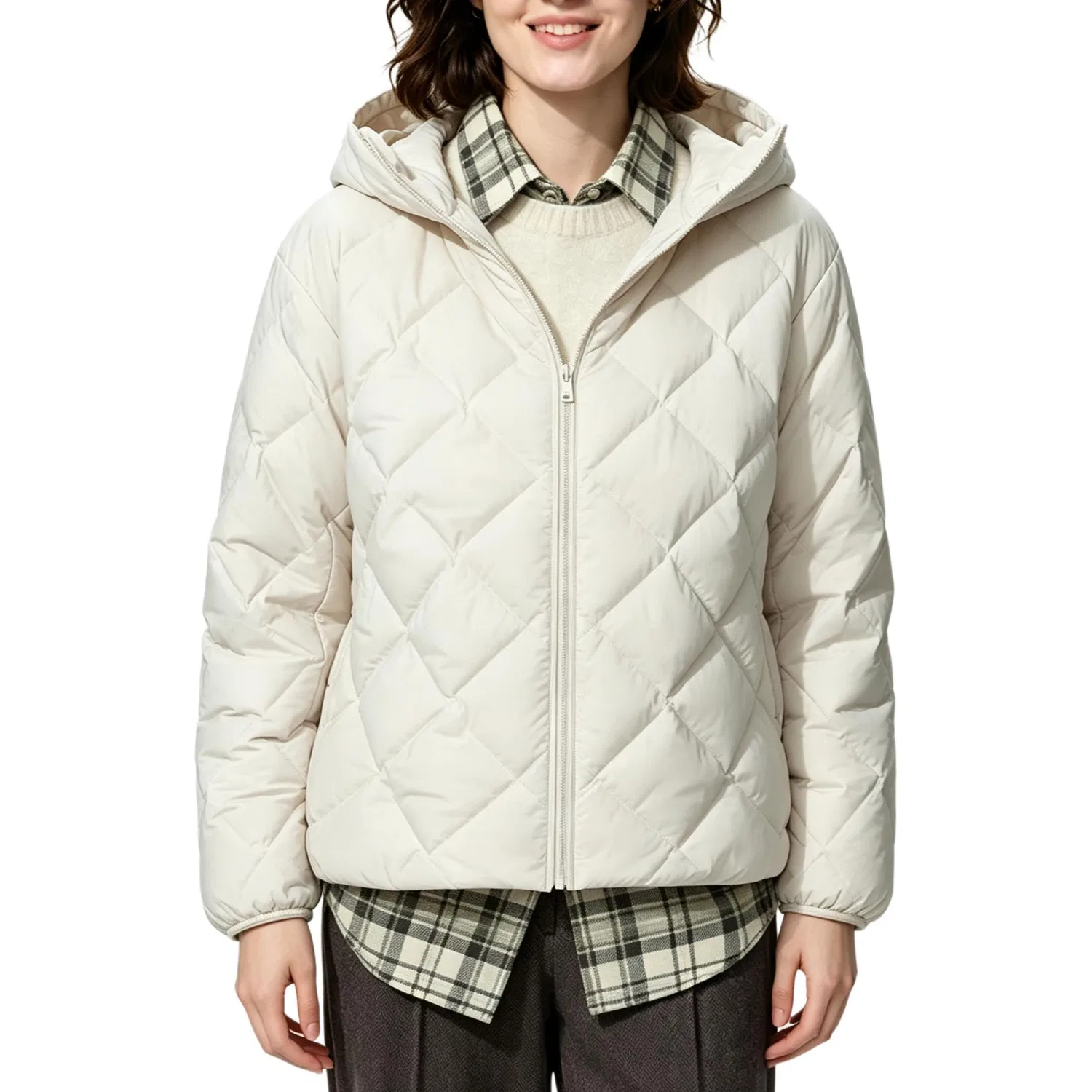 Женский пуховик Natural UNIQLO, Natural