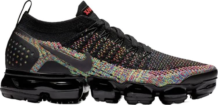 Кроссовки Nike Wmns Air VaporMax Flyknit 2 'Black Multicolor', черный