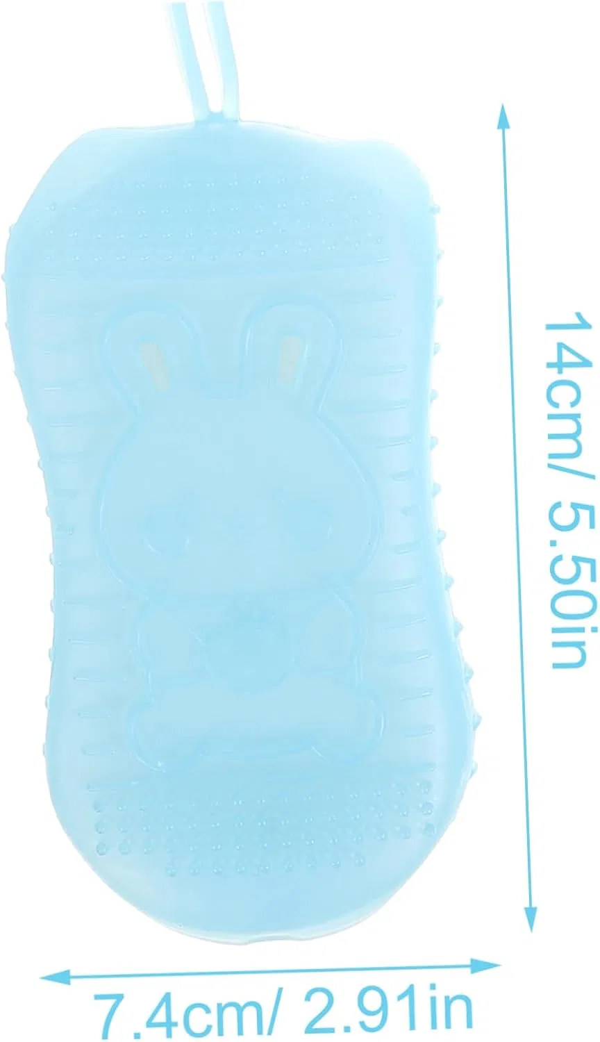 Щетка для лица и тела из силикона, Набор 2 шт, Sky Blue Generisch — фото 2