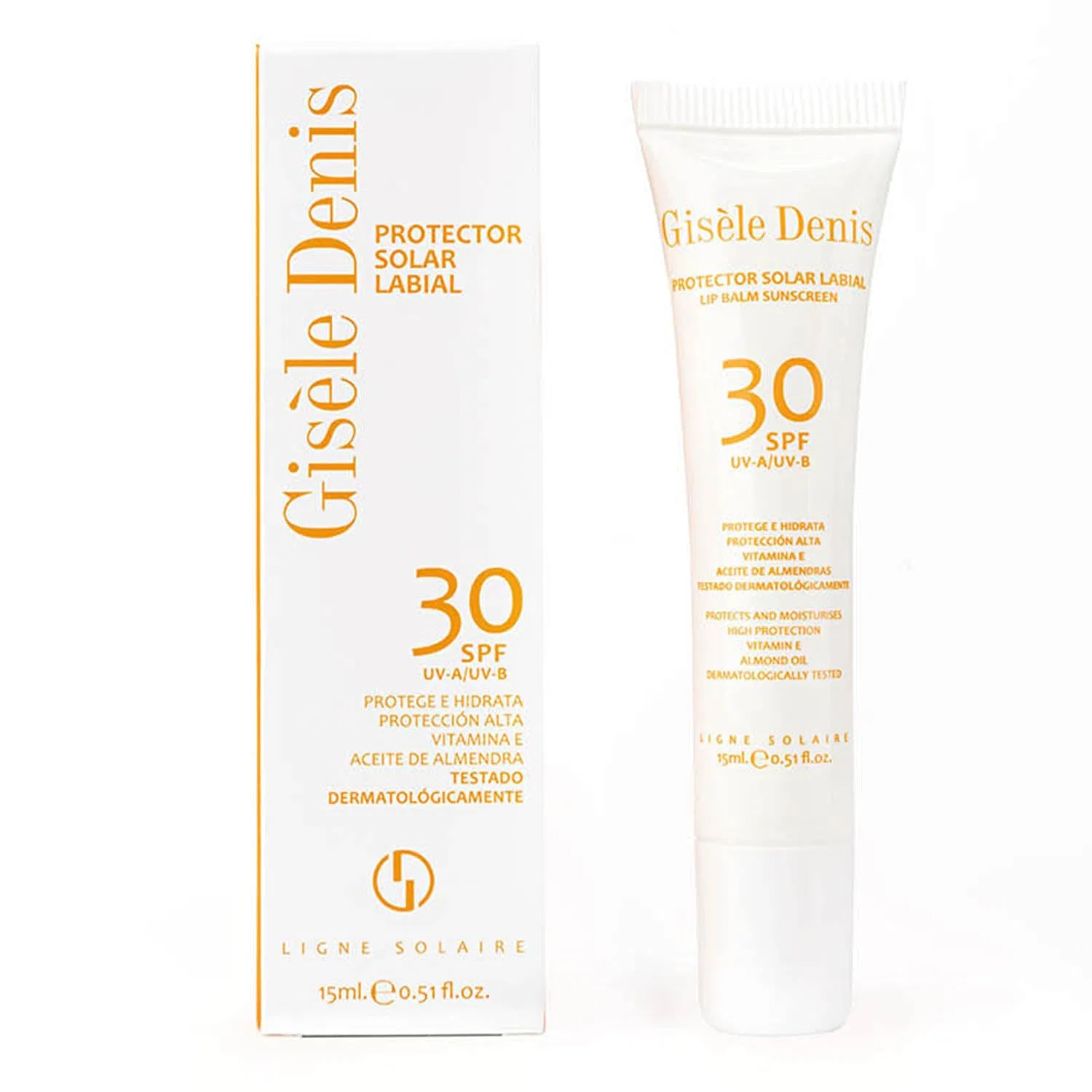 Солнцезащитный бальзам для губ SPF 30, Gisele Denis, 15 мл