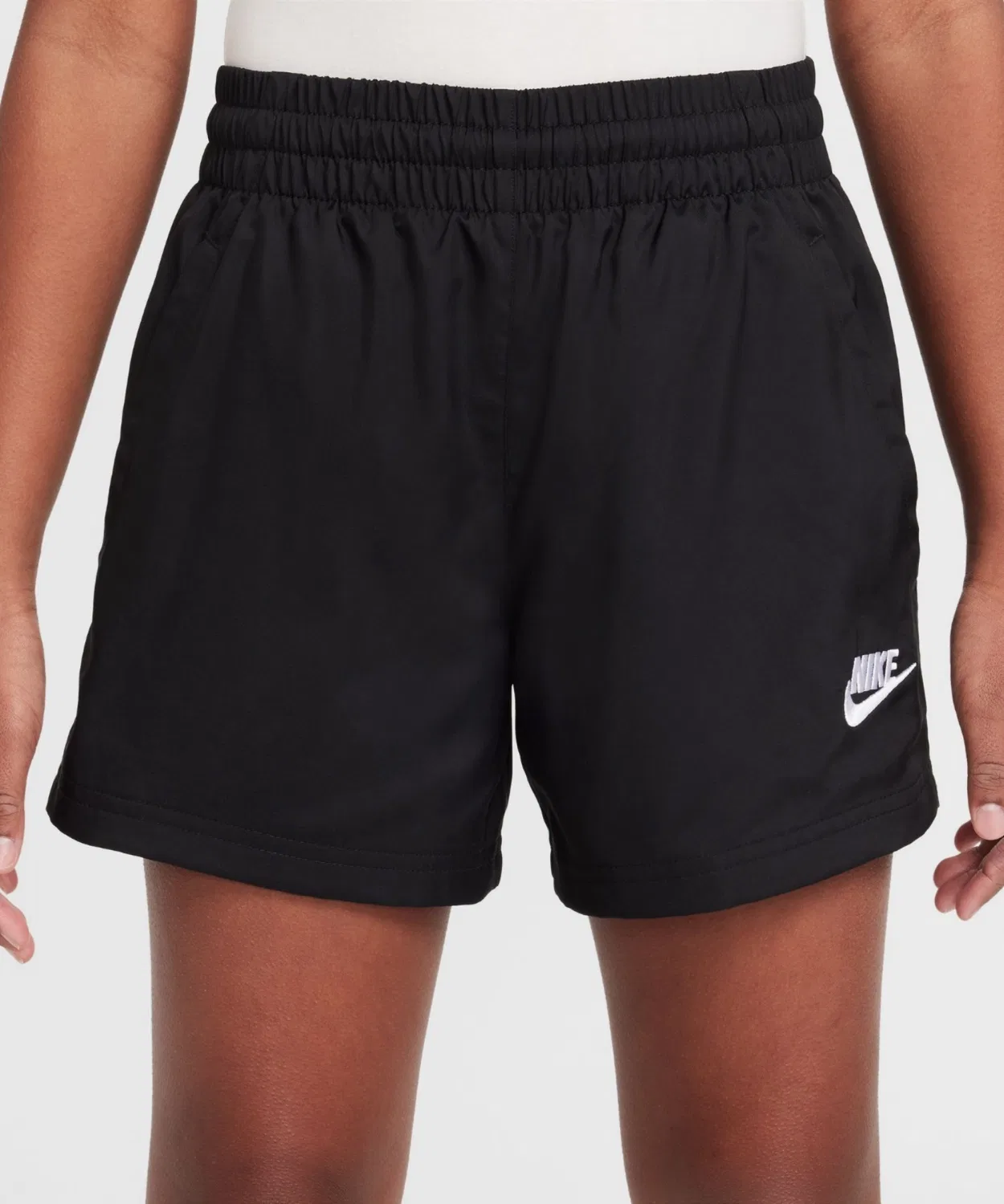 Детские шорты с принтом Nike Sportswear Club, черный — фото 3