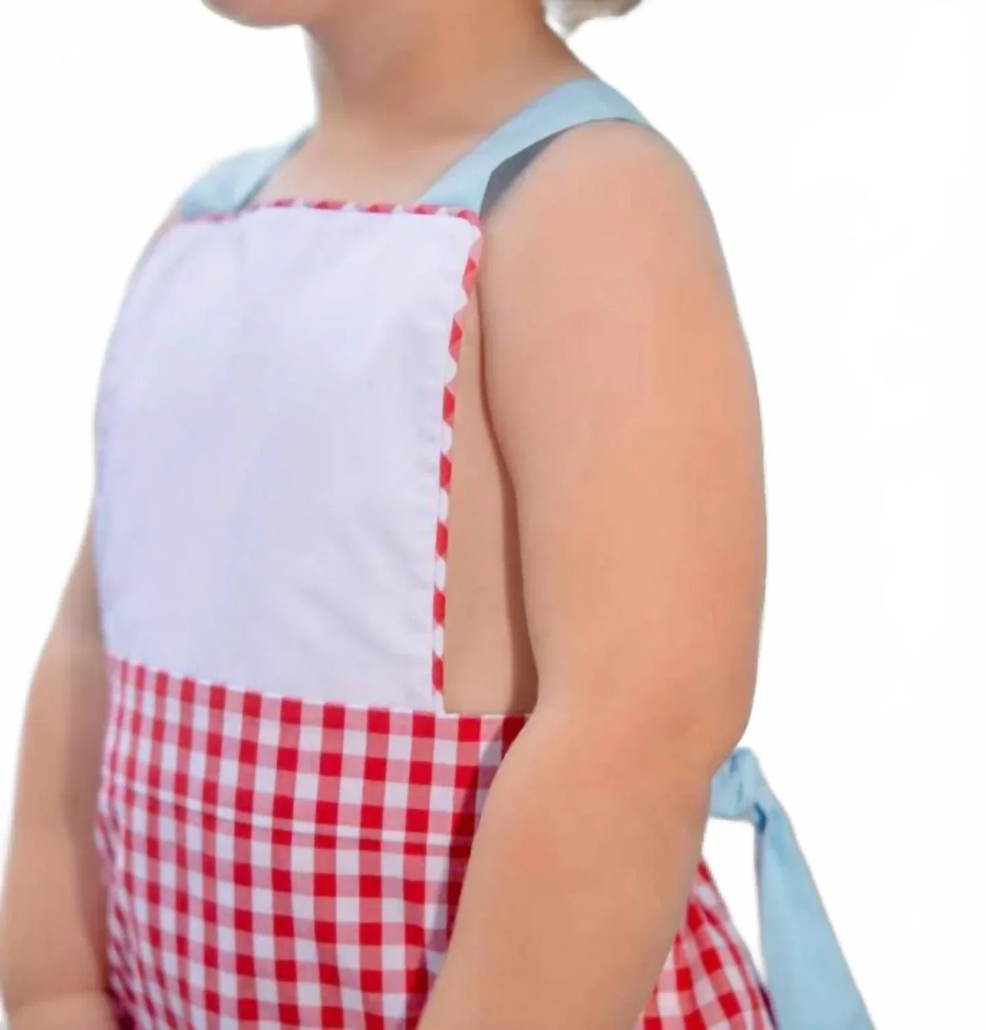 Детский комбинезон-сансьют с квадратной вставкой Sayre Sunsuit The Beaufort Bonnet Company, Richmond Red Gingham — фото 2