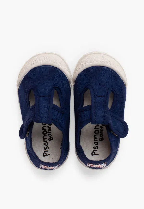 Ботиночки хлопковые Pepitos Pisamonas, Navy, темно-синий — фото 3
