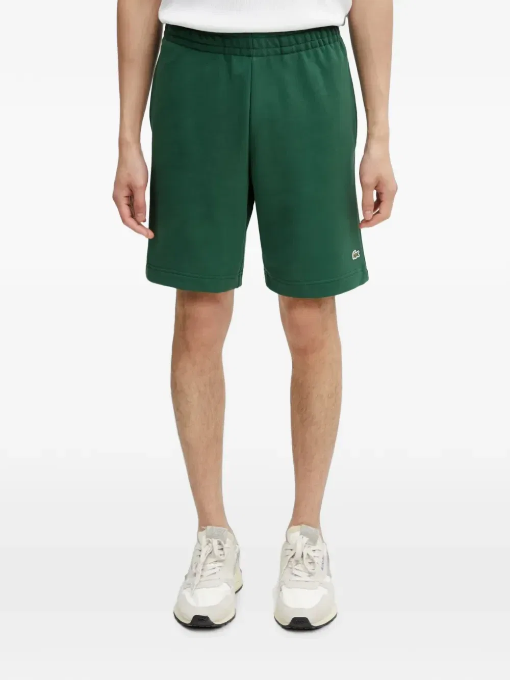 Шорты на кулиске с нашивкой-логотипом Lacoste, зеленый