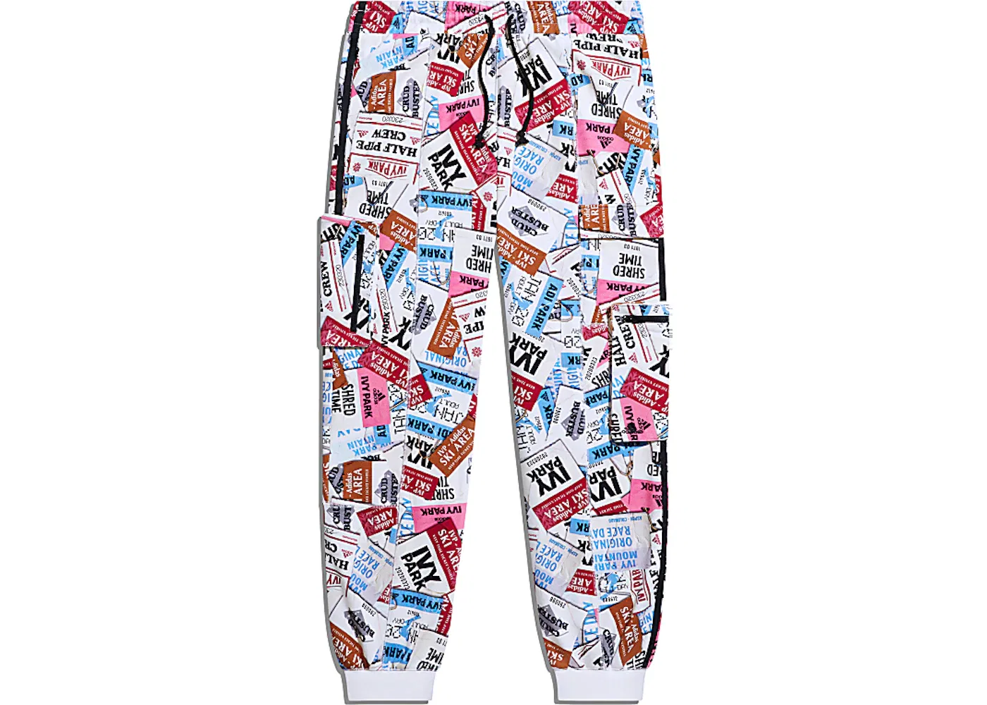 Детские спортивные штаны с принтом Ivy Park Ski Tag Adidas, Multicolor