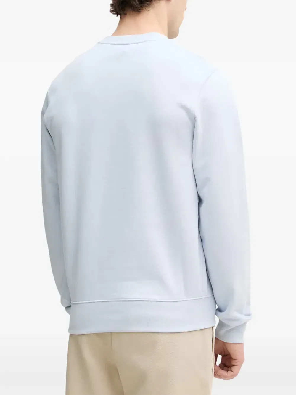Джемпер Lacoste, с тисненой нашивкой-логотипом, синий — фото 3