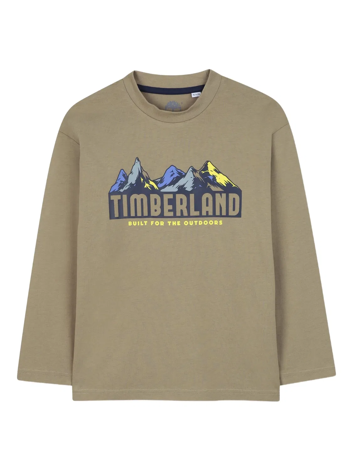 Футболка с длинным рукавом, коричневая Timberland, коричневый