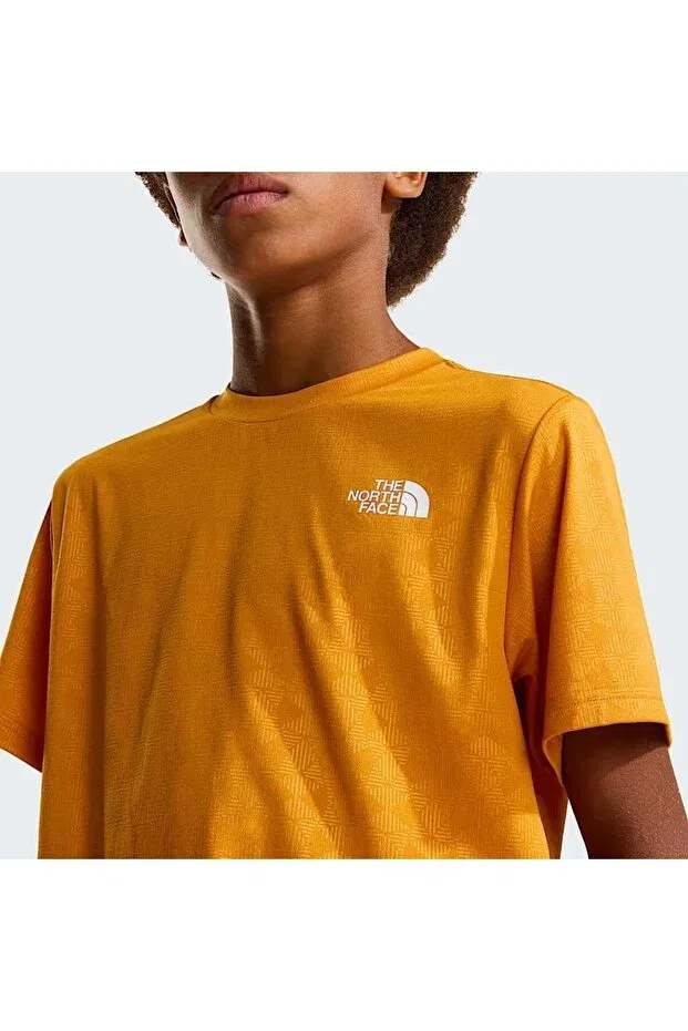 Детская футболка для девочек с принтом Teen pentadome embossed 24/7 ss tee The North Face, Mixed — фото 4