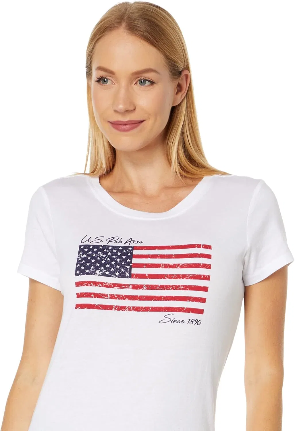 Мужская футболка с флагом U.S. POLO ASSN., White — фото 4