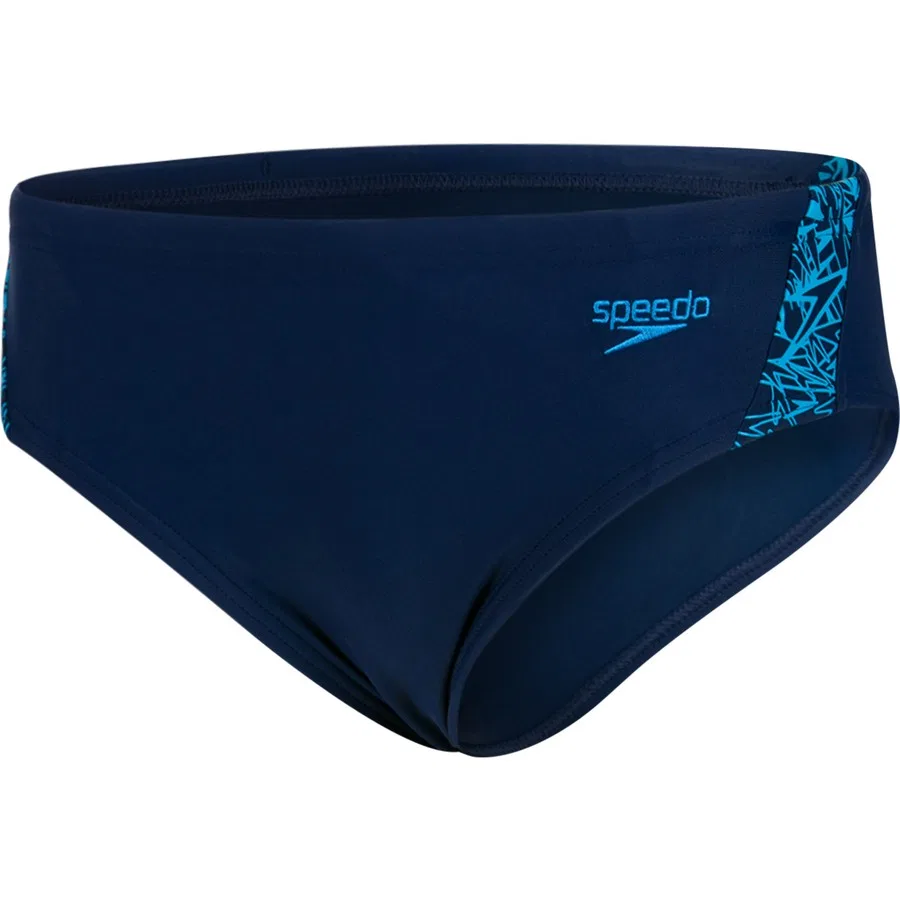 Плавки мальчика с принтом Boom Spl Brf Jm Speedo, Navyblue